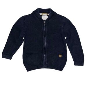 ZARA knit cardigan zip up kids size